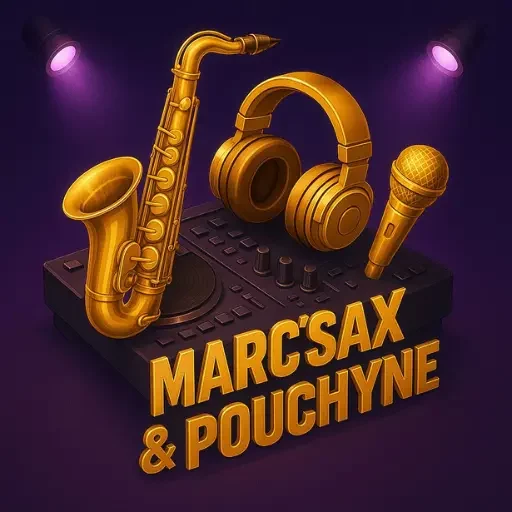 Logo officiel MARC SAX & POUCHYNE – duo saxophoniste et chanteuse DJ live